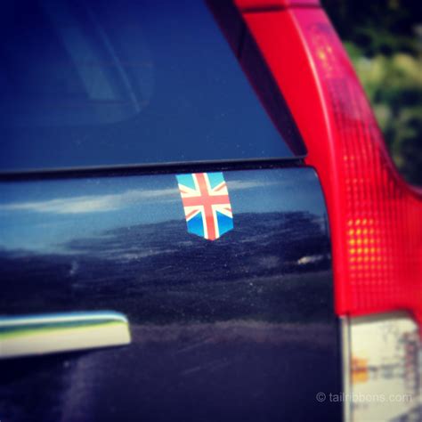 Flag of the United Kingdom car sticker - TailRibbons