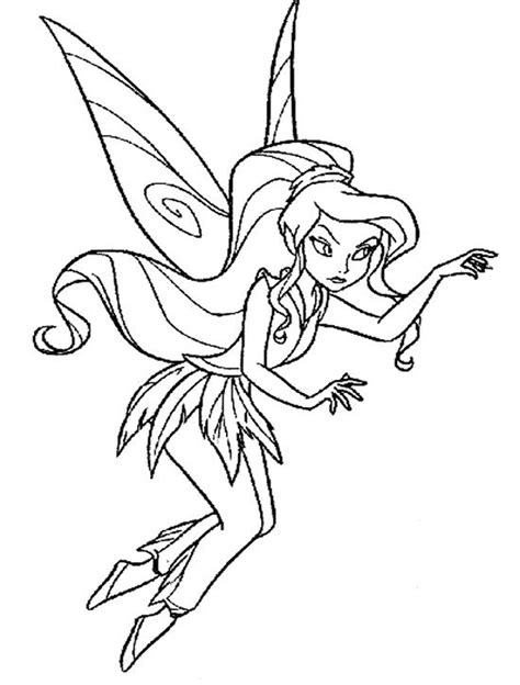 Vidia Tinkerbell Rival First Movie Vidia Coloring Pages - Print Color Craft