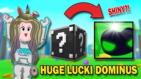 GOT THE HUGE LUCKI DOMINUS SA BLACK LUCKY BLOCK Pet Simulator X