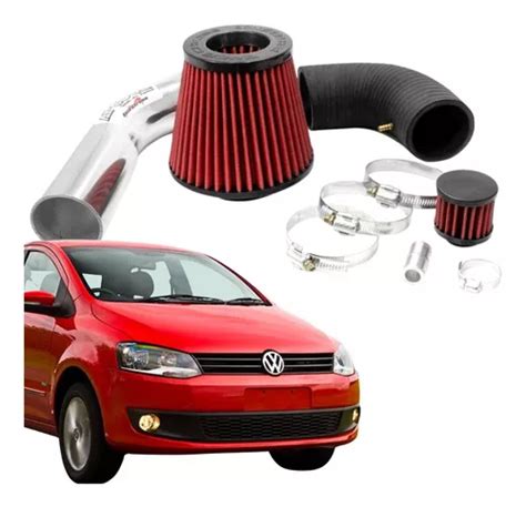 Kit Intake Filtro De Ar Esportivo Rc Vw Fox Ea Parcelamento