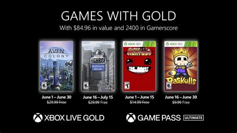 Xbox Games With Gold Confira Jogos De Junho