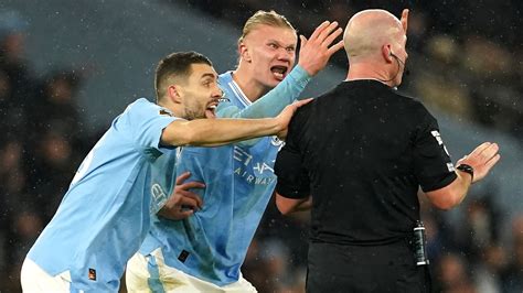 Premier League Nach Von City Haaland Wegen Schiedsrichter Au Er Sich