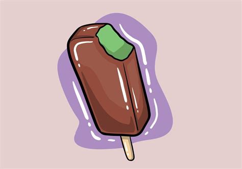 todo y mordido hielo crema mano dibujado vector ilustración Paletas de