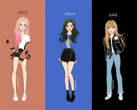 ปักพินโดย M🌸m 👁️ 👁️ ใน Blackpink Fanart And Chibi การ์ตูน