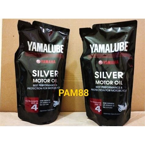 Jual Oli Yamalube Silver 800 Ml Kemasan Packing Plastik Eco Pouch