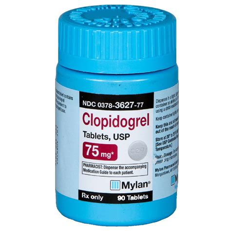 Clopidogrel Tablets 75mg 90 Count Manufacture May Vary On Sale