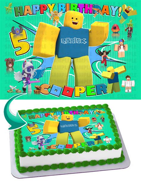 Roblox Edible Cake Toppers – Ediblecakeimage