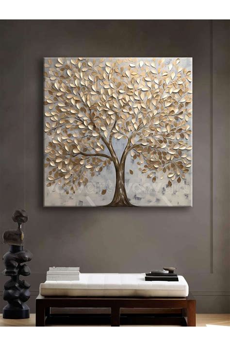 Voovart Abstract Art Tree Dekoratif Kanvas Tablo VOOV2506 Fiyatı