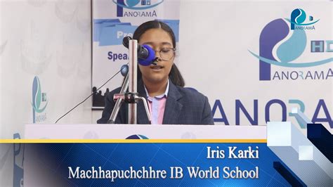 Speaker Nepal Audition Round Iris Karki Machhapuchchhre Ib World