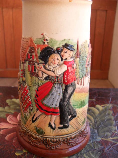 German Stein, Beer Stein, Hand Painted - Etsy