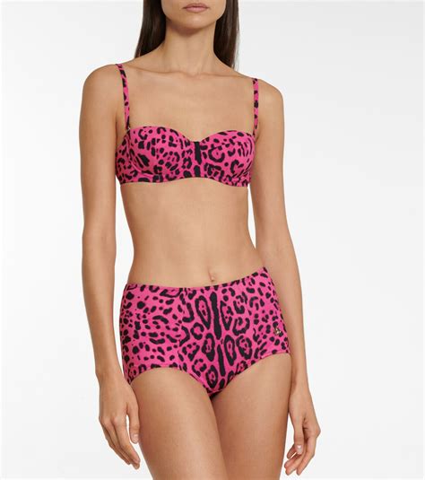 Dolce Gabbana Leopard Print Balconette Bra Dolce Gabbana