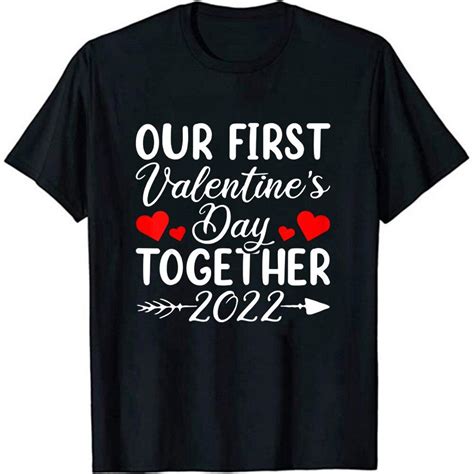 Kjøp Our First Valentine S Day Together Apparel Couples Matching T