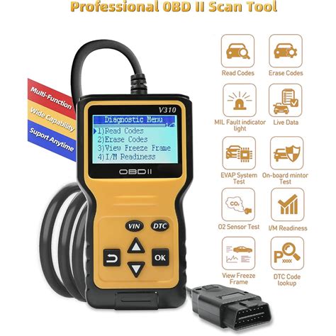 Car OBD2 Scanner Code Reader Engine Fault Code Reader Scanner CAN Diagnostic Scan Tool for All ...