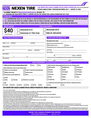 Fillable Online Rebate Form Fax Email Print Pdffiller