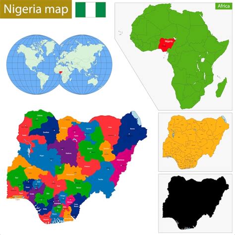 Premium Vector Nigeria Map