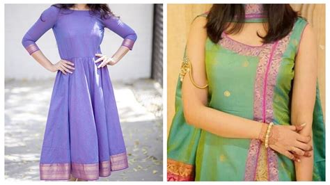 Tips To Convert Old Silk Saree Into Kurti Refashion Old Saree Repurpose