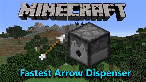 Minecraft: Fastest Arrow Dispenser [Fixed in 1.9] - YouTube