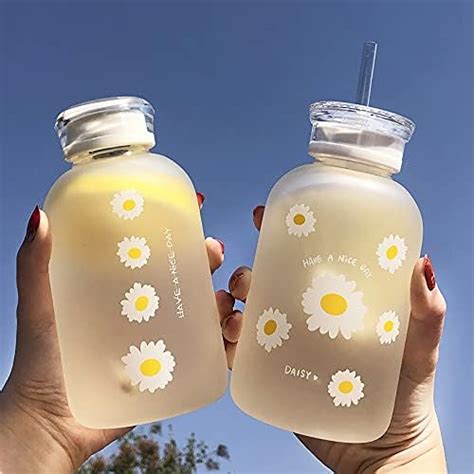 Amazon Jzsmy Ml Milk Juice Cute Water Bottle With Scale Lids