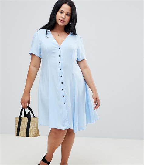 New Look Ruched Sleeve Tea Dress