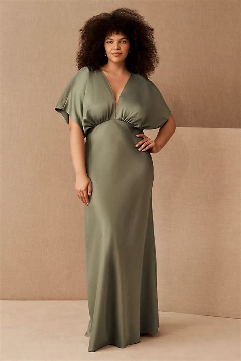 BHLDN Leila Satin Charmeuse Dress Anthropologie Bhldn Bridesmaid