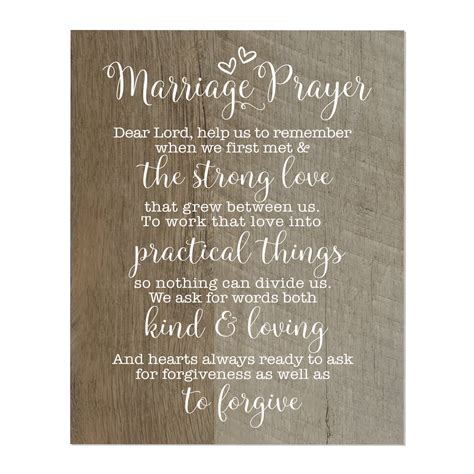 A Marriage Prayer Digital 8x10 Plaque With Hearts Marriage Prayer Marriage Anniversary