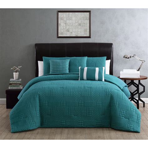 Teal Comforter Set Queen