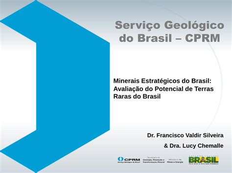 Pdf Servi O Geol Gico Do Brasil Cprm Senado Gov Br Projeto