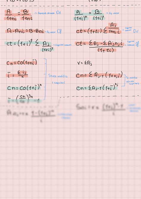 SOLUTION Formulario Calculo Financeiro Studypool