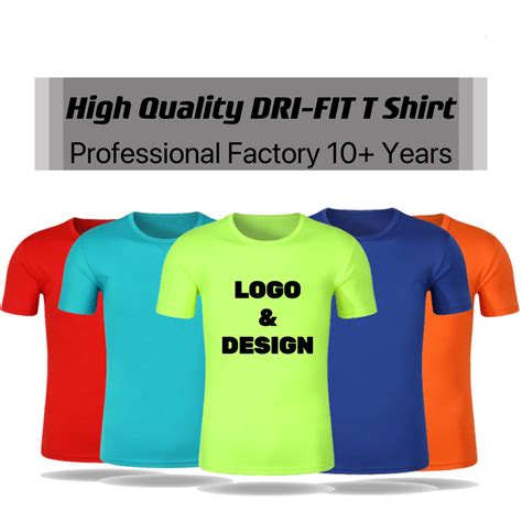 100 Polyester Sport T Shirt Dry Fit Tee Shirt Custom Sublimation T