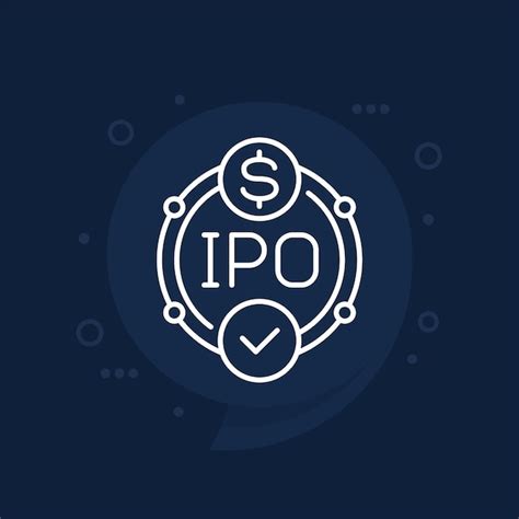 Premium Vector Ipo Icon Initial Public Offering Line Vector