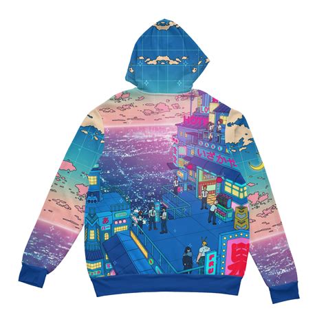 Vaporwave And Aesthetic Clothing Heroesv Acation Zip Up Hoodie Vapor95