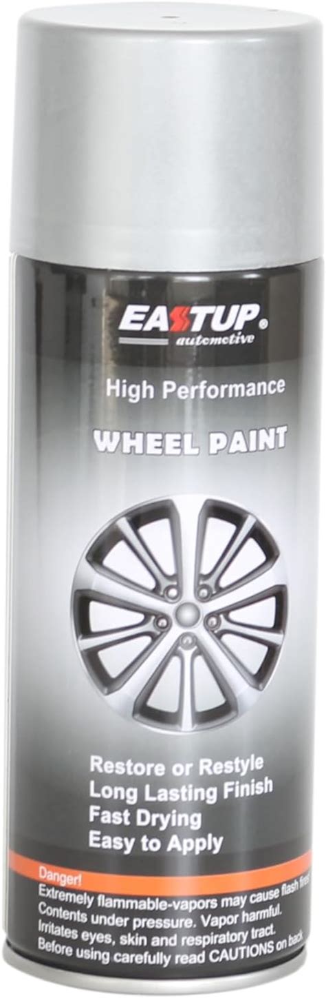 Amazon EASTUP Premium Metallic Wheel Paint Flat Silver Brilliant