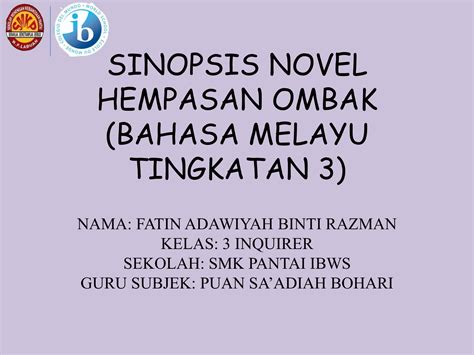 Novel Hempasan Ombak Sinopsis Hempasan Ombak Bab 3 Bab 4 Youtube