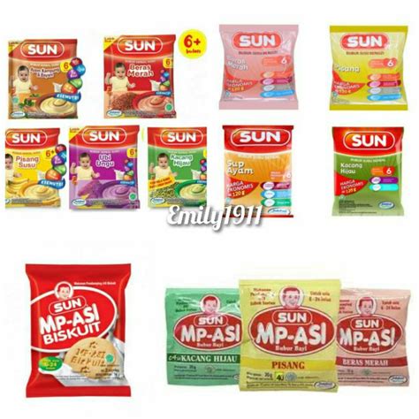 Jual Sun Bubur Susu Sereal Gr Sachet Gr Sachets Mp Asi Mpasi