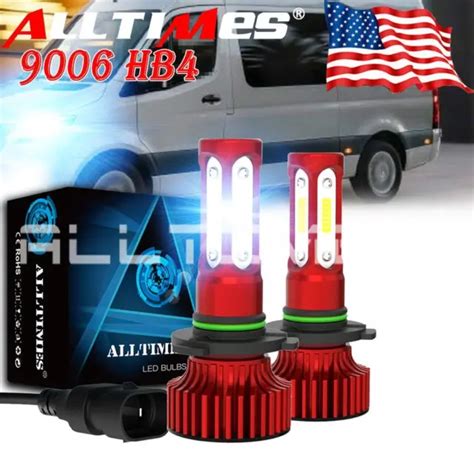 ALLTIMES SUPER BRIGHT COB HB4 9006 LED Headlight Kit Bulbs Low Beam