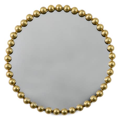 Carmel Round Portrait Wall Mirror In Gold Frame Furniture In Fashion