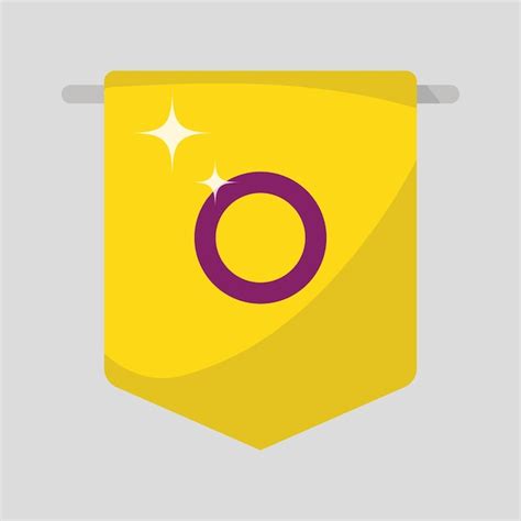 Premium Vector Intersex Flag Vector Illustration