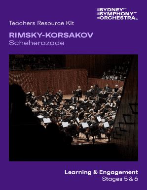 Fillable Online Rimsky Korsakov Scheherazade Symphonic Suite Opus 35