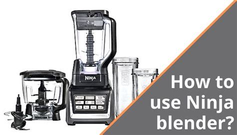 Ninja Pulse Blender Instruction Manual