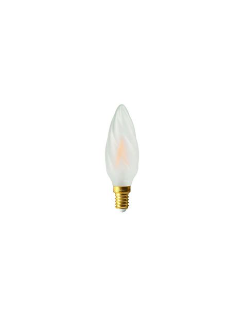 Ampoule Led Flamme Torsadee Satin E W Lm K