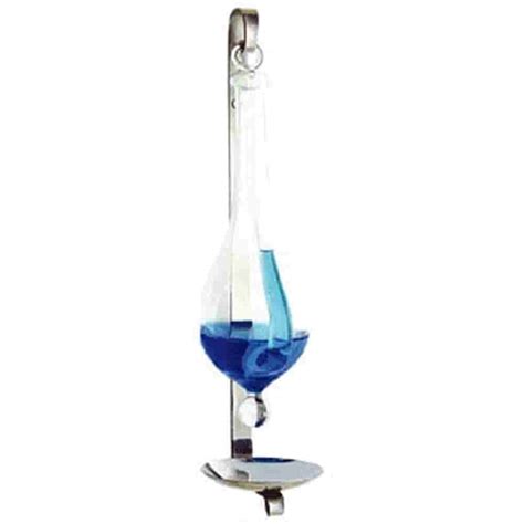 Ambient Weather B1025c Antique Storm Glass Wall Mount Liquid Barometer With Drip Cup Walmart