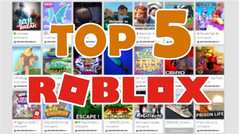 LOS MEJORES JUEGOS De ROBLOX TOP 5 YouTube