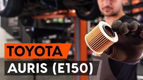 Como substituir a filtro de óleo e óleo do motor no TOYOTA AURIS 1