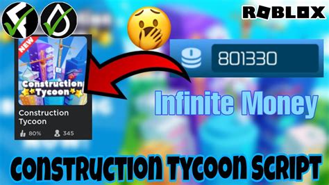 Construction Tycoon Script Infinite Money Hydrogen And Fluxus