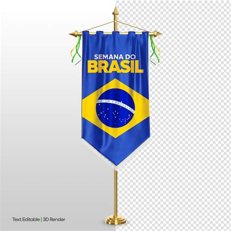 Maqueta Del Bander N De La Bandera De La Independencia De Brasil D