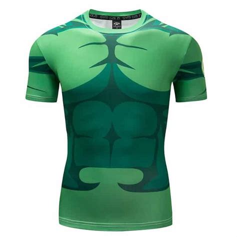 Marvel The Incredible Hulk Superhero Modern Design Workout T Shirt