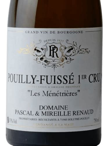 Pascal Renaud Pouilly Fuiss Er Cru Les M N Tri Res Vivino Danmark