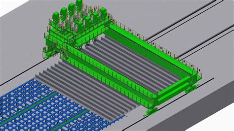 PANEL LINE SHOP PANEL LINE AUTOMATION SHIPYARD SHIPBUILDING 3D