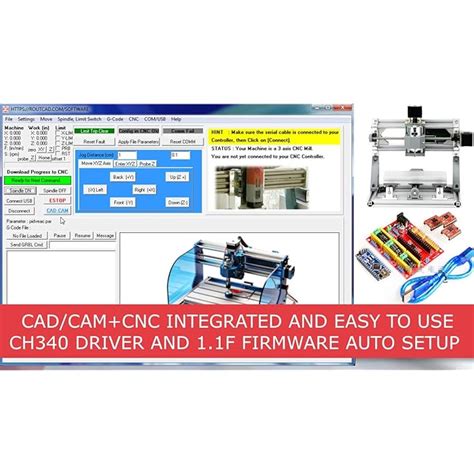 Buy Cad Cam Cnc Mill Software For Grbl Cnc 3018 Arduino Cnc Shield