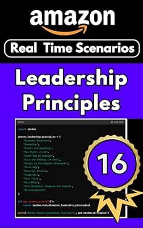 Amazon Leadership Principles Book Leadership Principles Interview